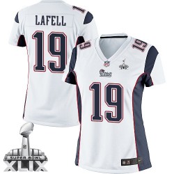 New England Patriots Brandon LaFell Official Nike White Elite Women's Road Super Bowl XLIX NFL Jersey