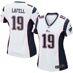 New England Patriots Brandon LaFell Official Nike White Game Women's Road NFL Jersey