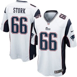 New England Patriots Bryan Stork Official Nike White Game Adult Road NFL Jersey