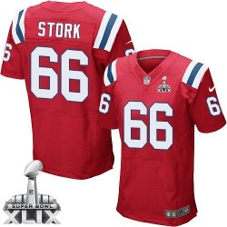 New England Patriots Bryan Stork Official Nike Red Elite Adult Alternate Super Bowl XLIX NFL Jersey