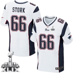 New England Patriots Bryan Stork Official Nike White Elite Adult Road Super Bowl XLIX NFL Jersey