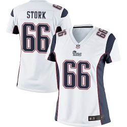 New England Patriots Bryan Stork Official Nike White Limited Women's Road NFL Jersey