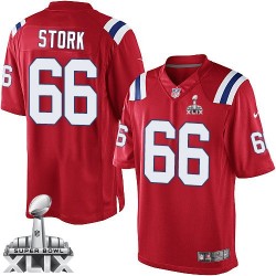 New England Patriots Bryan Stork Official Nike Red Elite Youth Alternate Super Bowl XLIX NFL Jersey