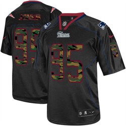 New England Patriots Chandler Jones Official Nike Black Elite Adult Camo Fashion NFL Jersey