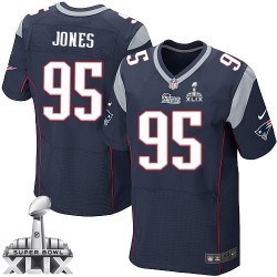New England Patriots Chandler Jones Official Nike Navy Blue Elite Adult Home Super Bowl XLIX NFL Jersey