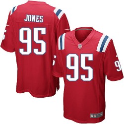 New England Patriots Chandler Jones Official Nike Red Game Adult Alternate NFL Jersey