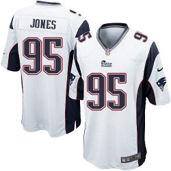 New England Patriots Chandler Jones Official Nike White Game Adult Road NFL Jersey