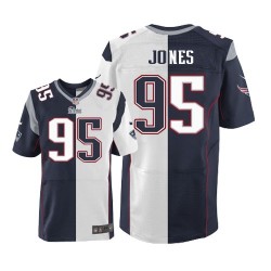 New England Patriots Chandler Jones Official Nike Two Tone Limited Adult Team/Road NFL Jersey