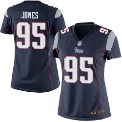 New England Patriots Chandler Jones Official Nike Navy Blue Elite Women's Home NFL Jersey