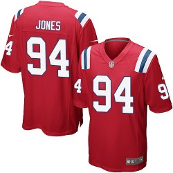 New England Patriots Chris Jones Official Nike Red Limited Youth Alternate NFL Jersey