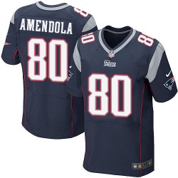 New England Patriots Danny Amendola Official Nike Navy Blue Elite Adult Home NFL Jersey