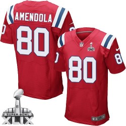 New England Patriots Danny Amendola Official Nike Red Elite Adult Alternate Super Bowl XLIX NFL Jersey