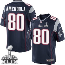 New England Patriots Danny Amendola Official Nike Navy Blue Limited Adult Home Super Bowl XLIX NFL Jersey