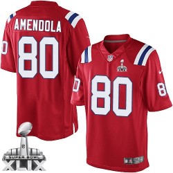 New England Patriots Danny Amendola Official Nike Red Limited Adult Alternate Super Bowl XLIX NFL Jersey