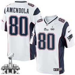 New England Patriots Danny Amendola Official Nike White Limited Adult Road Super Bowl XLIX NFL Jersey