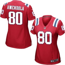New England Patriots Danny Amendola Official Nike Red Game Women's Alternate NFL Jersey