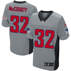 New England Patriots Devin McCourty Official Nike Grey Shadow Elite Adult NFL Jersey