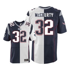 New England Patriots Devin McCourty Official Nike Two Tone Elite Adult Team/Road NFL Jersey