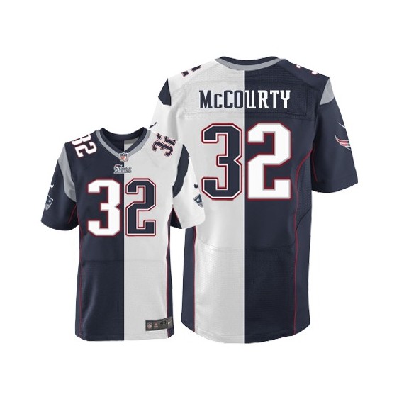 New England Patriots Devin McCourty Official Nike Two Tone Elite Adult Team/Road NFL Jersey