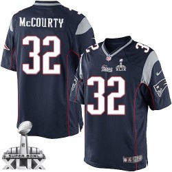 New England Patriots Devin McCourty Official Nike Navy Blue Limited Adult Home Super Bowl XLIX NFL Jersey