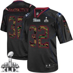 New England Patriots Devin McCourty Official Nike Black Limited Adult Camo Fashion Super Bowl XLIX NFL Jersey