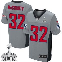 New England Patriots Devin McCourty Official Nike Grey Shadow Limited Adult Super Bowl XLIX NFL Jersey