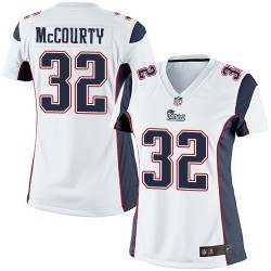 New England Patriots Devin McCourty Official Nike White Limited Women's Road NFL Jersey