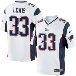 New England Patriots Dion Lewis Official Nike White Limited Youth Road NFL Jersey