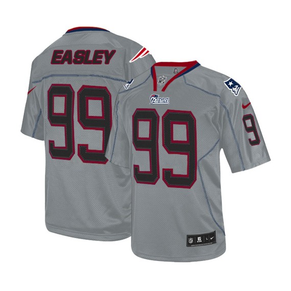 New England Patriots Dominique Easley Official Nike Lights Out Grey Limited Adult NFL Jersey
