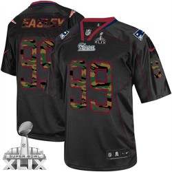 New England Patriots Dominique Easley Official Nike Black Limited Adult Camo Fashion Super Bowl XLIX NFL Jersey