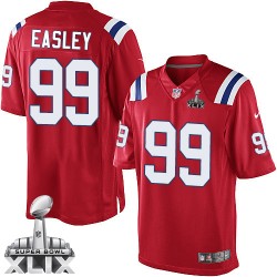 New England Patriots Dominique Easley Official Nike Red Limited Adult Alternate Super Bowl XLIX NFL Jersey