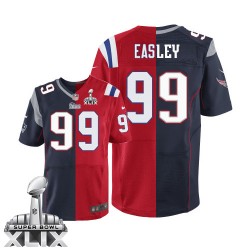 New England Patriots Dominique Easley Official Nike Two Tone Limited Adult Team/Alternate Super Bowl XLIX NFL Jersey