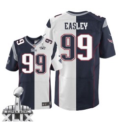New England Patriots Dominique Easley Official Nike Two Tone Limited Adult Team/Road Super Bowl XLIX NFL Jersey