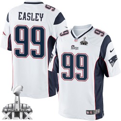 New England Patriots Dominique Easley Official Nike White Limited Adult Road Super Bowl XLIX NFL Jersey