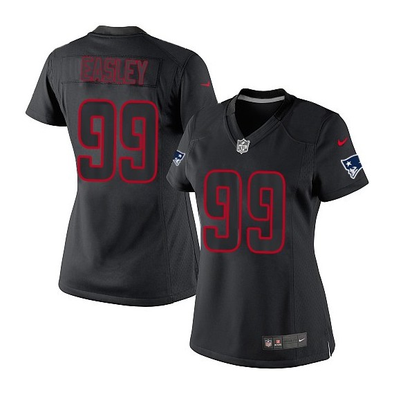 New England Patriots Dominique Easley Official Nike Black Impact Game Women's NFL Jersey