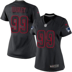 New England Patriots Dominique Easley Official Nike Black Impact Elite Women's NFL Jersey