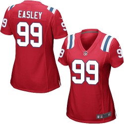 New England Patriots Dominique Easley Official Nike Red Game Women's Alternate NFL Jersey