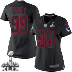 New England Patriots Dominique Easley Official Nike Black Impact Limited Women's Super Bowl XLIX NFL Jersey