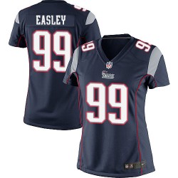 New England Patriots Dominique Easley Official Nike Navy Blue Limited Women's Home NFL Jersey