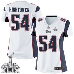 New England Patriots Dont'a Hightower Official Nike White Elite Women's Road Super Bowl XLIX NFL Jersey