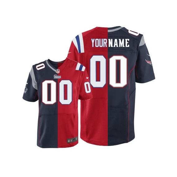 Nike New England Patriots Men's Customized Elite Team/Alternate Two Tone Jersey