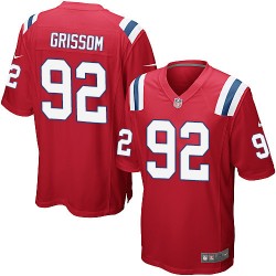 New England Patriots Geneo Grissom Official Nike Red Game Adult Alternate NFL Jersey