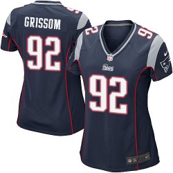 New England Patriots Geneo Grissom Official Nike Navy Blue Game Women's Home NFL Jersey