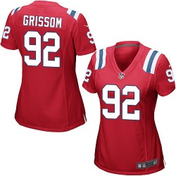 New England Patriots Geneo Grissom Official Nike Red Game Women's Alternate NFL Jersey