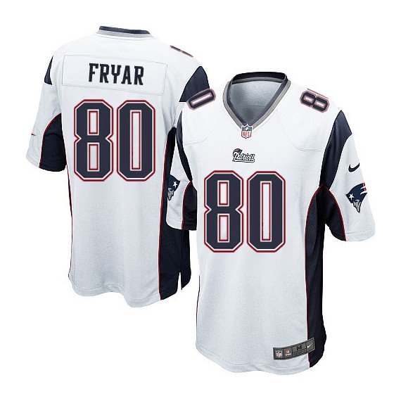 New England Patriots Irving Fryar Official Nike White Game Adult Road NFL Jersey