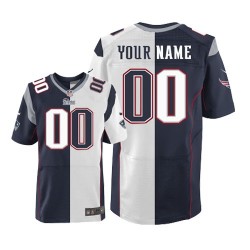 Nike New England Patriots Men's Customized Elite Team/Road Two Tone Jersey