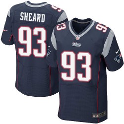 New England Patriots Jabaal Sheard Official Nike Navy Blue Elite Adult Home NFL Jersey