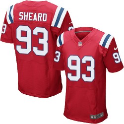 New England Patriots Jabaal Sheard Official Nike Red Elite Adult Alternate NFL Jersey