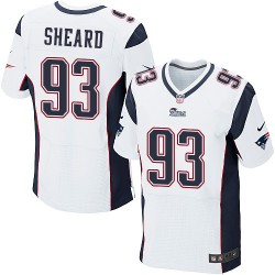 New England Patriots Jabaal Sheard Official Nike White Elite Adult Road NFL Jersey