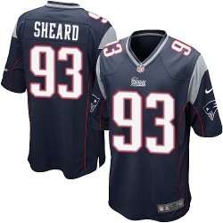 New England Patriots Jabaal Sheard Official Nike Navy Blue Game Adult Home NFL Jersey